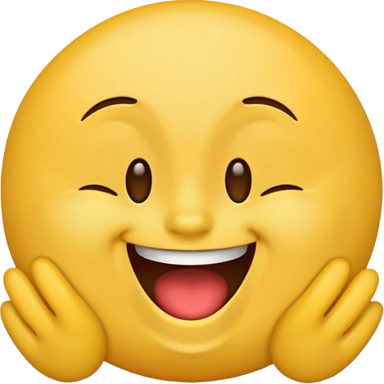 Laughing yellow face emoji  emoji