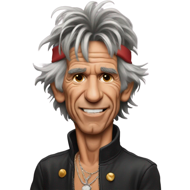 Keith Richards blush emoji