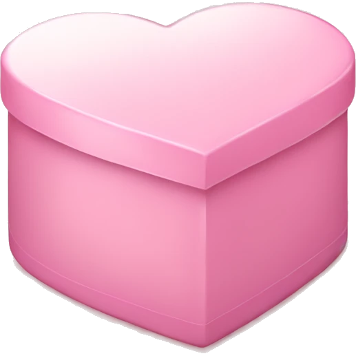 Candy heart light pink box emoji