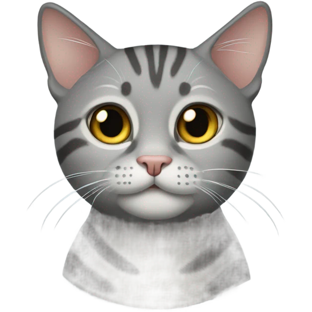 Grey tabby cat  emoji