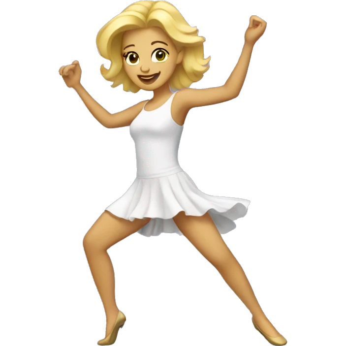 blond lady dancing emoji