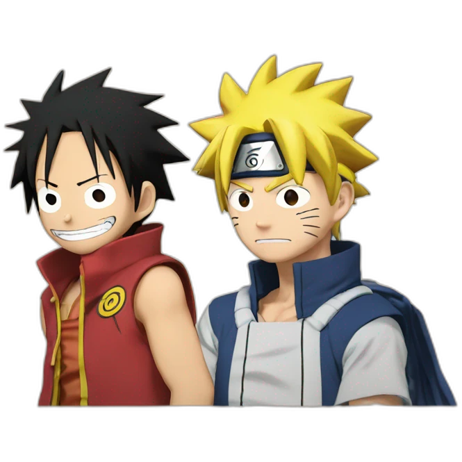 Luffy with Naruto  emoji