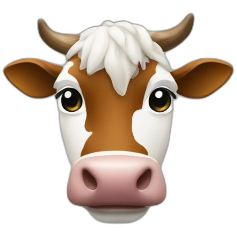 Une vache sur un arbre emoji