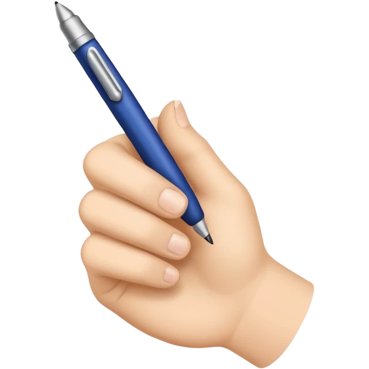 Writing hand emoji