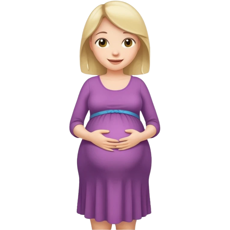 беременная девушка в полный рост emoji