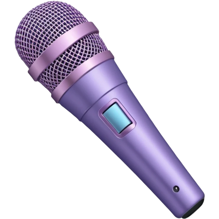 A pastel purple microphone emoji