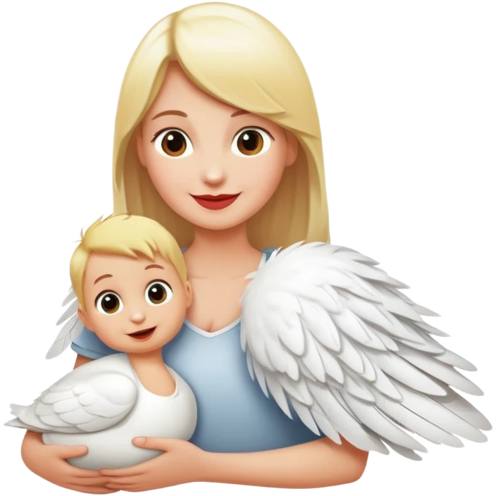 cigogne avec un bébé dans le bec  emoji