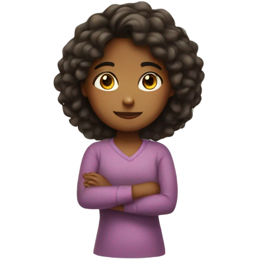 Girl with her arms crossed  emoji