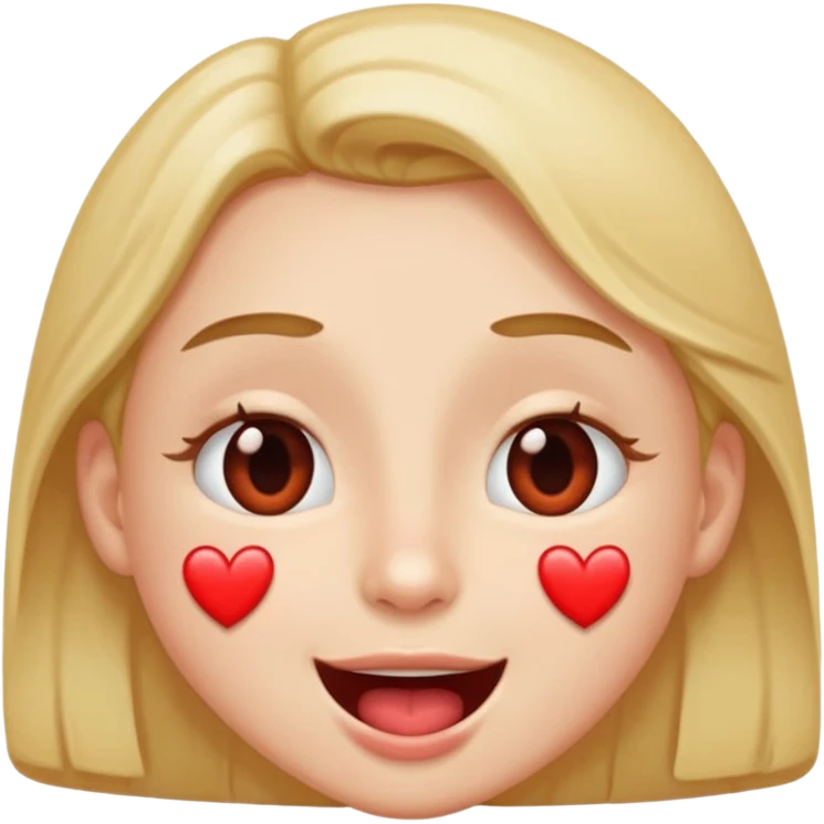 someone who is very happy with heart eyes and saliva drooling from his mouth emoji