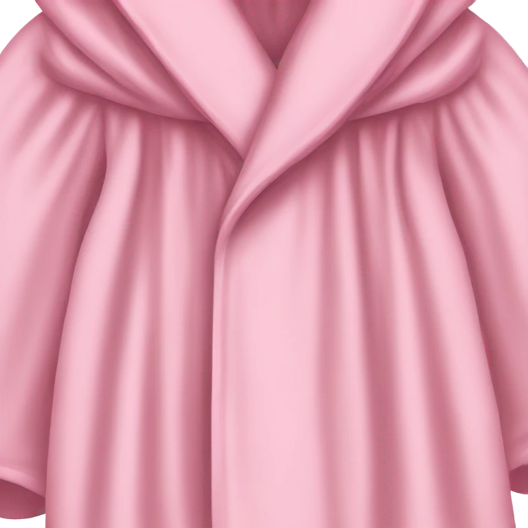 Soft pink robe emoji