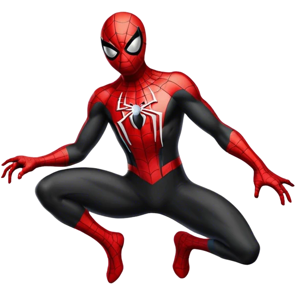 Spiderman black costume  emoji