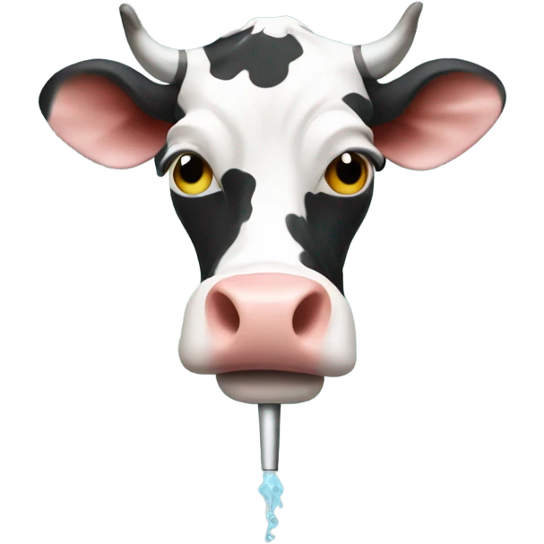vaping cow emoji