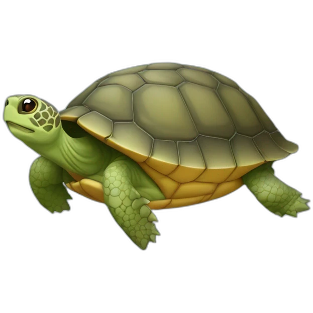 Une tortue qui se promène emoji