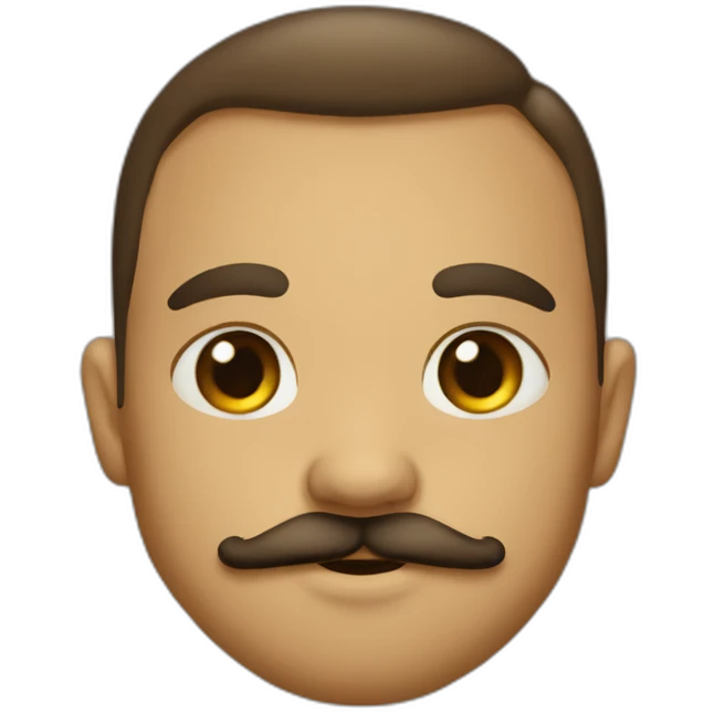 Bebê de bigode emoji