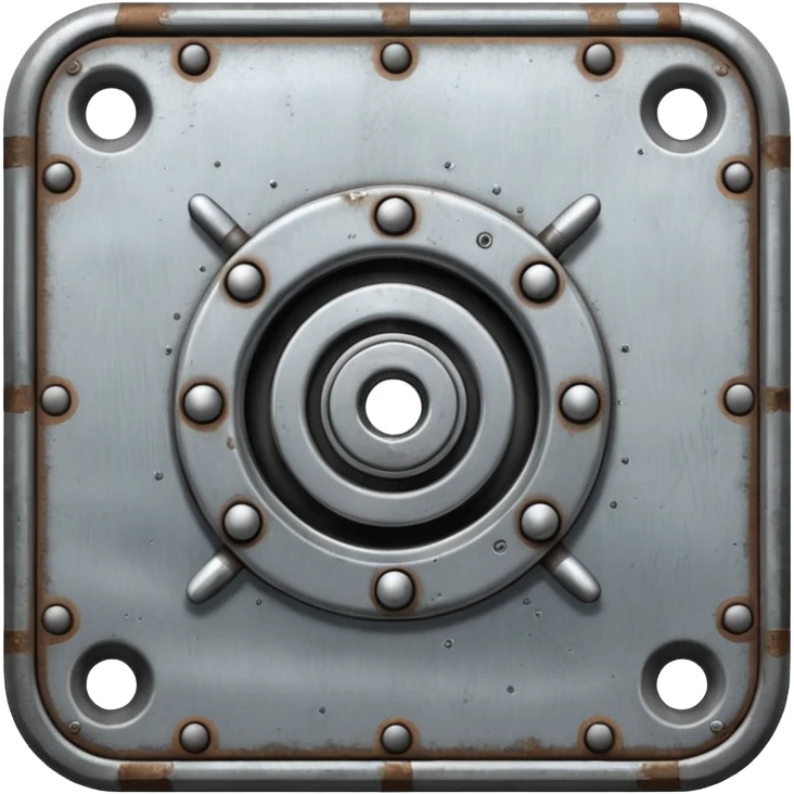 square metal machine emoji