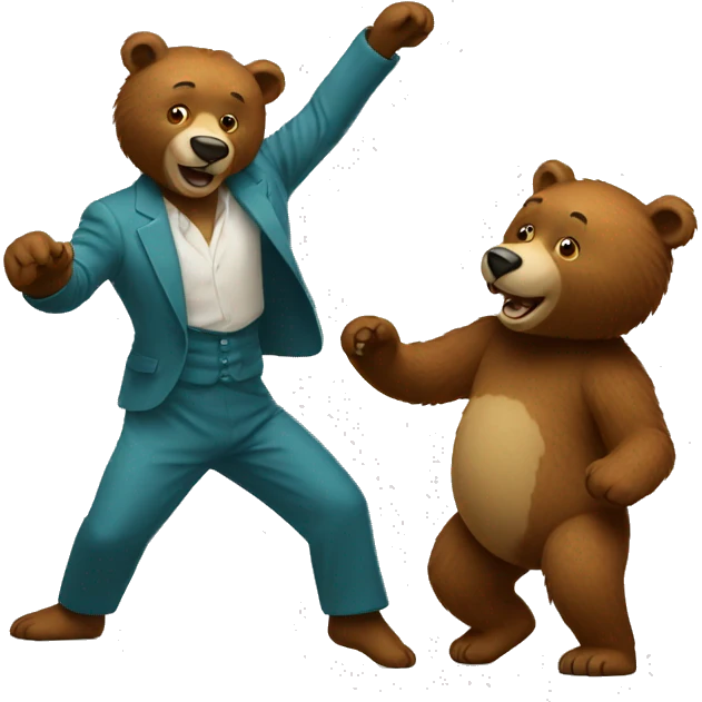 Dancing bear emoji