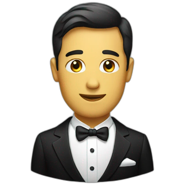 a black tie emoji