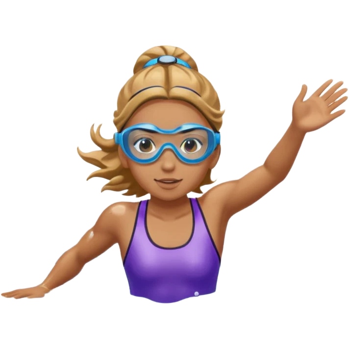 girl swimming athlete emoji