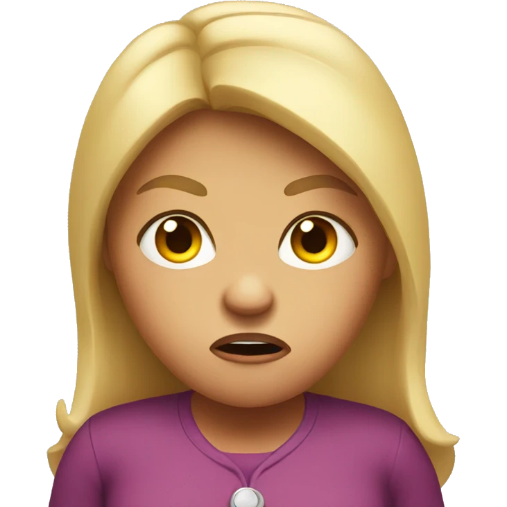 angry big girl emoji