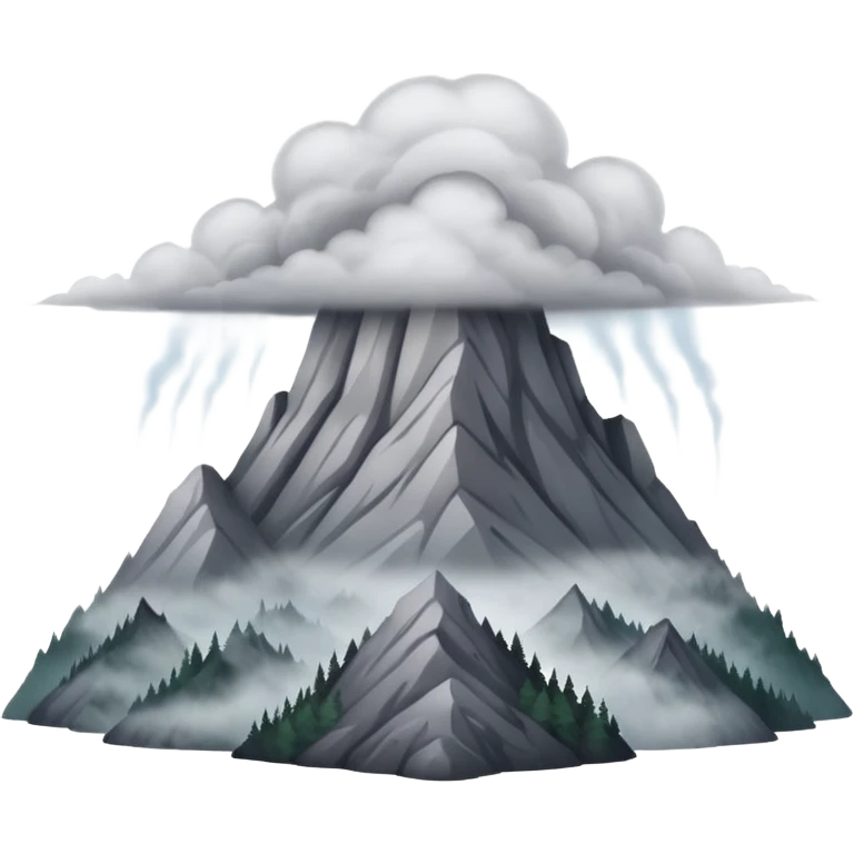 Like a  really foggy oregon mountain  emoji