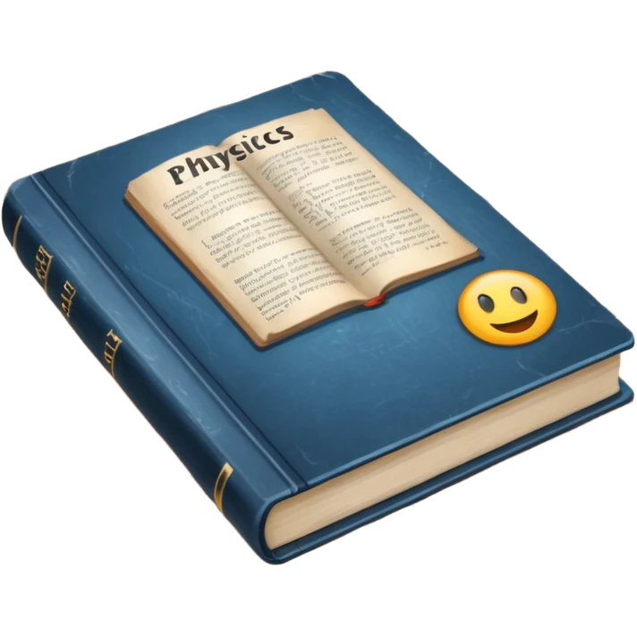 physics textbook at school emoji