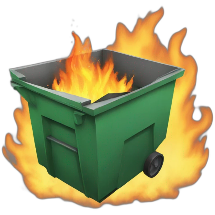 dumpster fire emoji