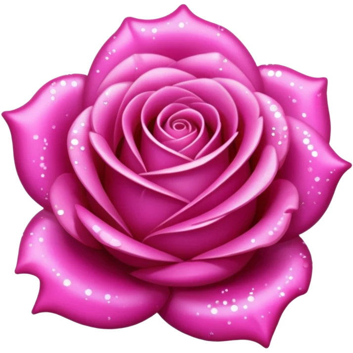 glitter baby fucsia rose emoji