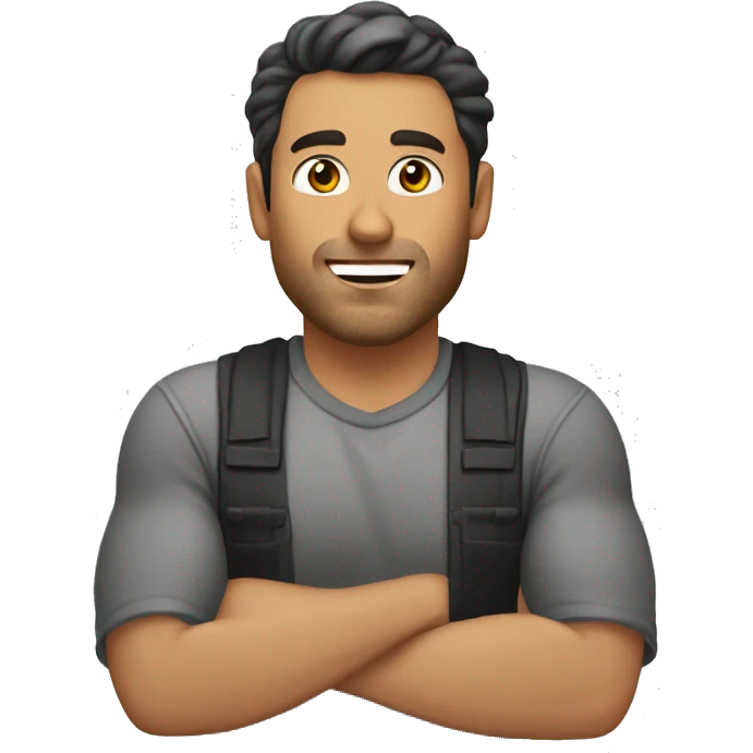 Hombre de 35 años haciendo shawarma  emoji