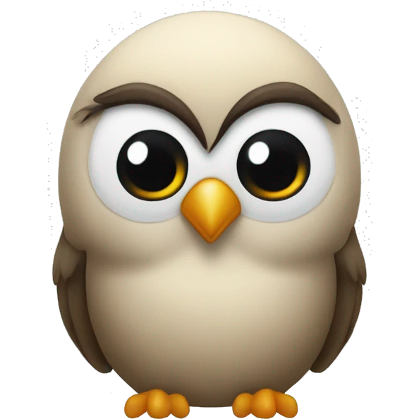 Eule mit ein Herz  emoji