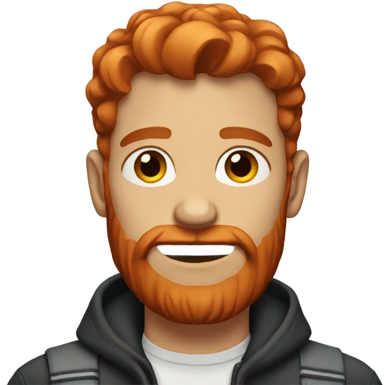 Man with red hair and short beard emoji