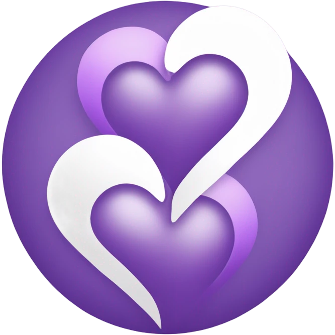 💜+🤍 emoji