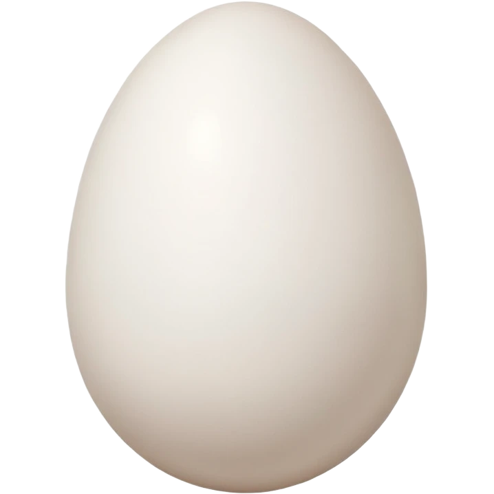 one white egg emoji