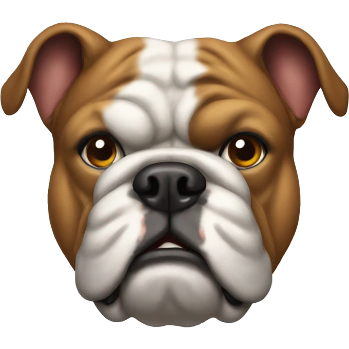 bulldog head emoji