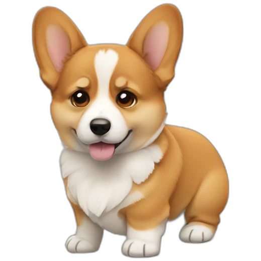 Corgi puppy sad emoji