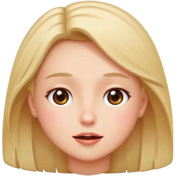 Looking up while blushing  emoji