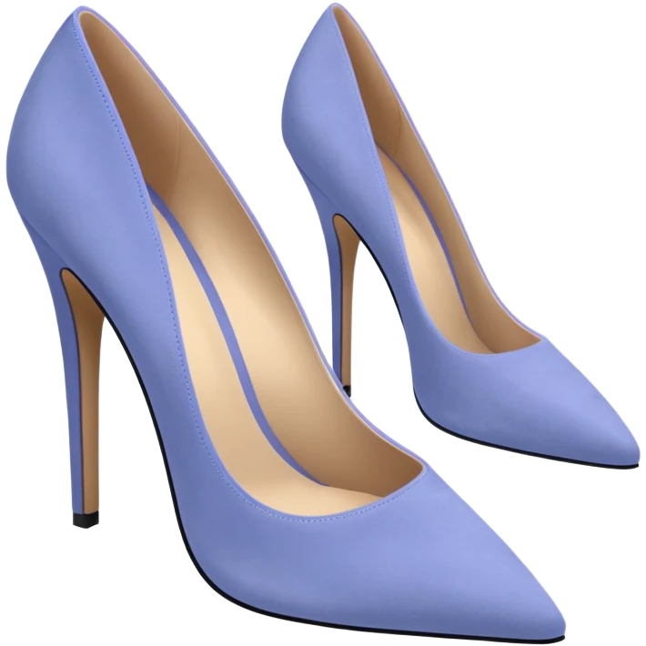 suede periwinkle heels emoji