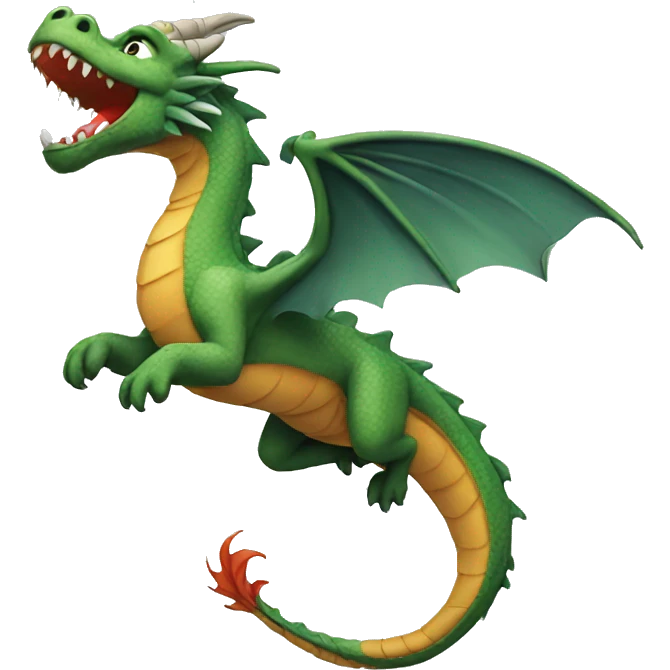 Dragon flying emoji