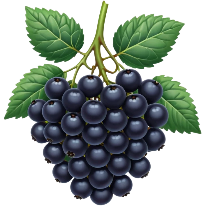 blue blackberries emoji