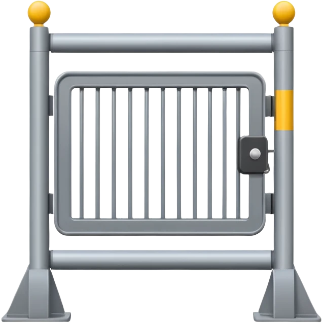 automatic barrier, gate, lifting gate, gates emoji
