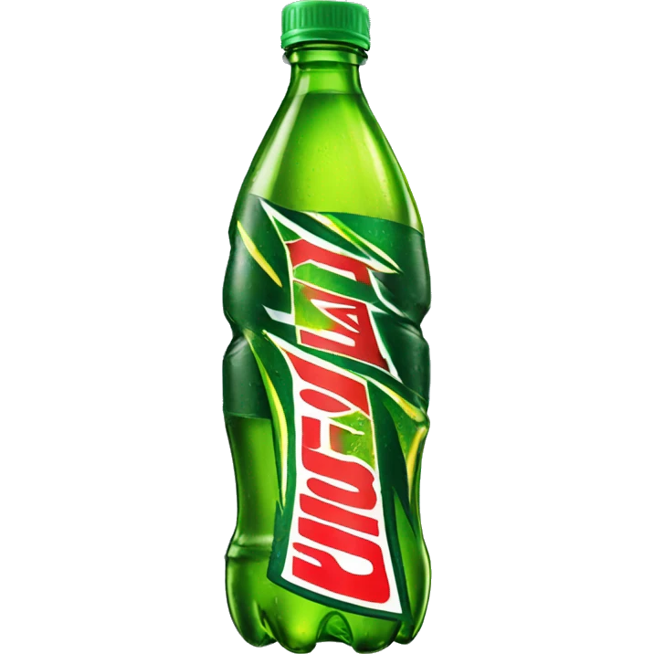 Bottle of Mountain Dew emoji