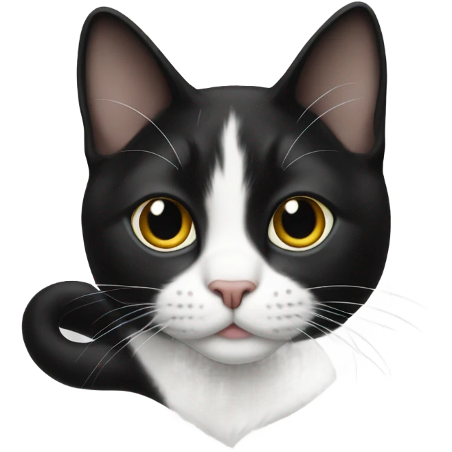 Tuxedo cat in boot emoji