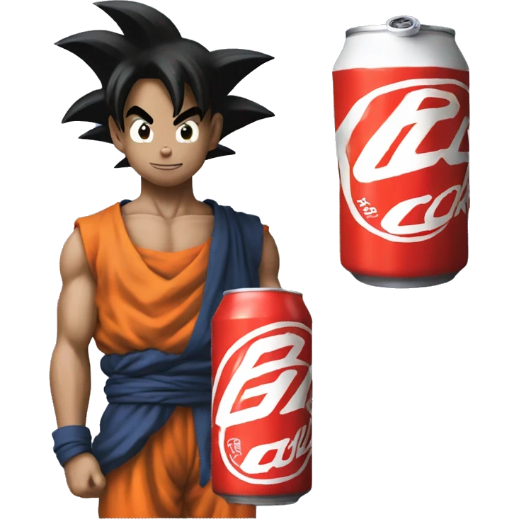 goku drinking coke emoji