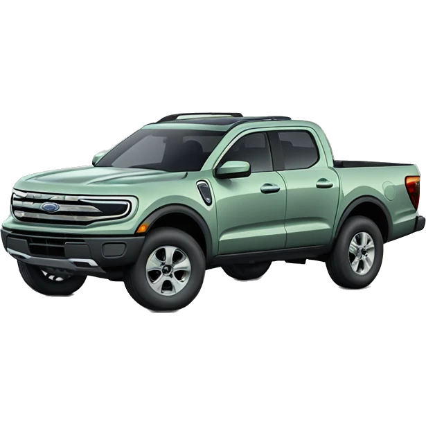 2023 ford Maverick hybrid truck, cactus grey color like light green grey emoji