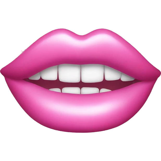 pink lipgloss emoji