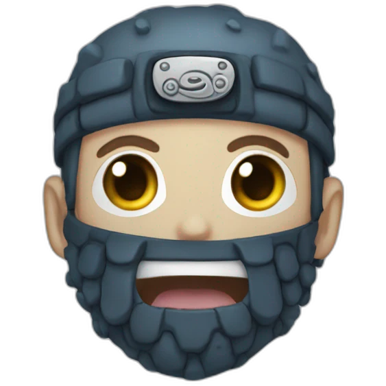 cute kraken mashup naruto face emoji