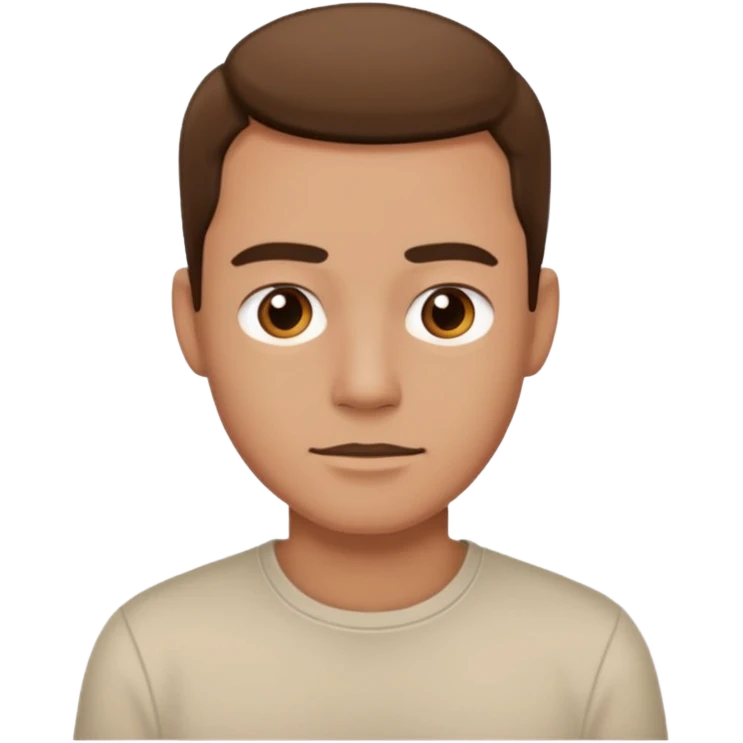 male in plain shirt emoji
