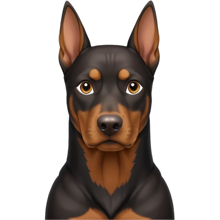Dobermann no cropped ears emoji