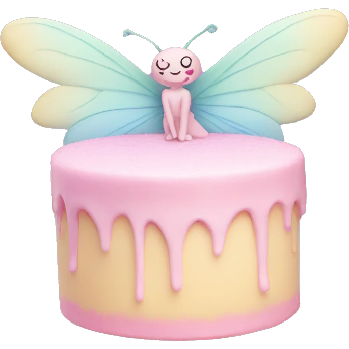 Fairy pastel cake emoji