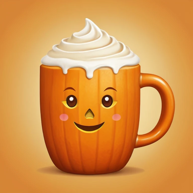 Pumpkin spice latte emoji