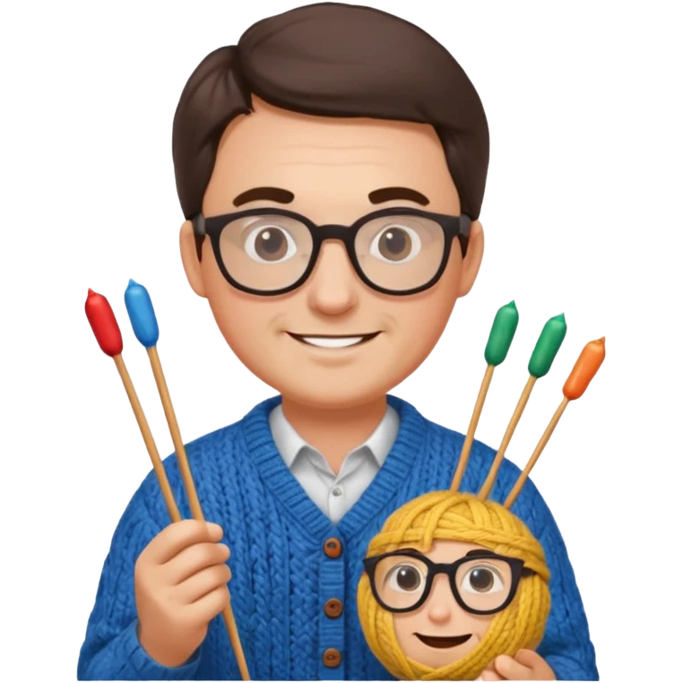 dad knitting emoji